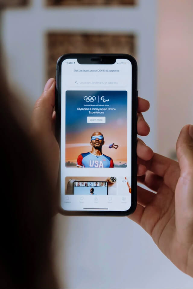Mobile app interface displayed on smartphone screen — Swonie Mobile App